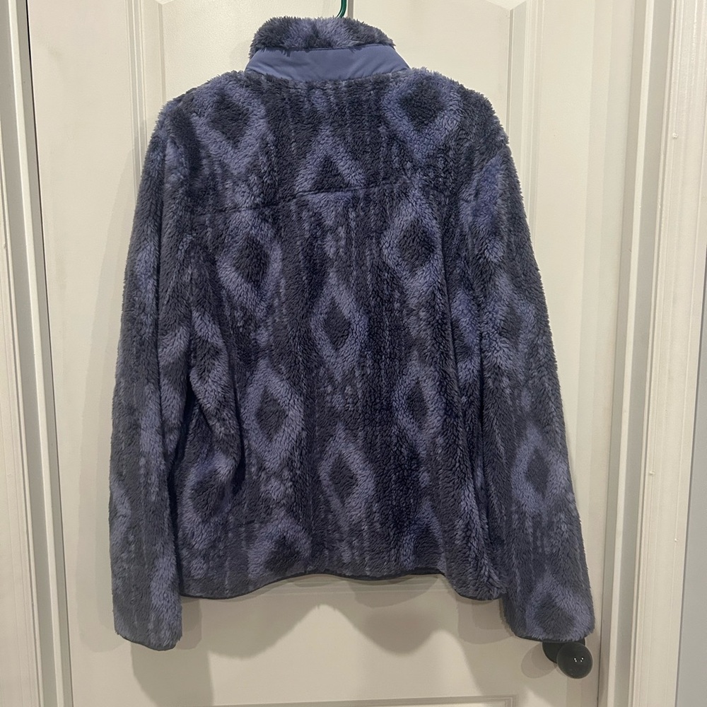 Cozy Aztec Pattern Fleece Jacket - image 2
